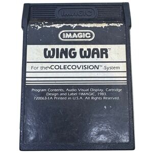 Imagic Wing War 1983 ColecoVision Game Cartridge Tested Works Retro